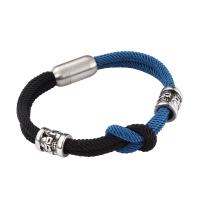 Milan Cord Armband, mit 316 Edelstahl, Modeschmuck & unterschiedliche Länge der Wahl & für den Menschen, 8mm, verkauft von PC