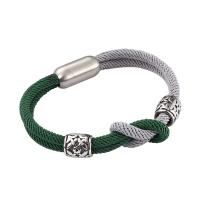 Cordón de Milán Pulsera, con acero inoxidable 316, pulido, Joyería & longitud diferente para la opción & para hombre, 8mm, Vendido por UD