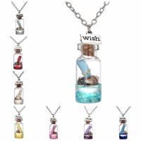 Schmuck Perlen Halskette, Zinklegierung, mit organisches Glas, mit Verlängerungskettchen von 1.97inch, Modeschmuck & unisex, keine, 34x16mm, Länge:ca. 21.65 ZollInch, verkauft von PC