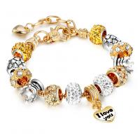 Zinc Alloy Rhinestone Bracelets, plated, fashion jewelry & for woman & with rhinestone 