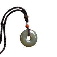 Hetian Jade Halskette, mit Polyester, Modeschmuck & unisex, keine, 24mm, Länge:65 cm, verkauft von PC