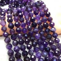 Natürliche Amethyst Perlen, rund, poliert, DIY & facettierte, dunkelviolett, 10mm, Länge:38 cm, verkauft von PC