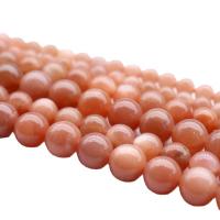 Sunstone Bead, Round, polished, DIY cm 