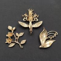 Zinc Alloy Hair Accessories DIY Findings, rack plating golden 