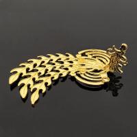 Hair Stick Findings, Zinc Alloy, Phoenix, gold color plated, DIY, golden 