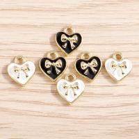 Zinc Alloy Enamel Pendants, Heart, DIY 