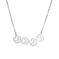 Stainless Steel Jewelry Necklace, 304 Stainless Steel, with 5 extender chain, plated, fashion jewelry & Unisex & hollow cm 