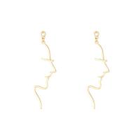 Zinc Alloy Drop Earring, gold color plated, fashion jewelry & for woman 