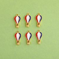 Zinc Alloy Enamel Pendants, Hot Balloon, gold color plated, Unisex Approx 