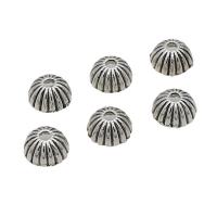 Zinc Alloy Bead Caps, antique silver color plated, DIY, 8mm, Approx 