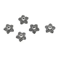 Zinc Alloy Bead Caps, Flower, antique silver color plated, DIY, 8mm, Approx 