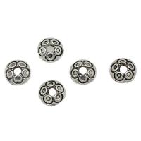 Zinc Alloy Bead Caps, antique silver color plated, DIY, 6mm, Approx 