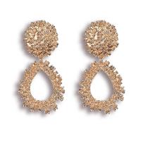 Zinc Alloy Drop Earring, Teardrop, plated, fashion jewelry & for woman & hollow 