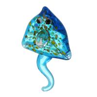 Animal Lampwork Pendants, DIY, skyblue Approx 1mm 