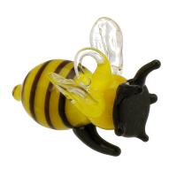 Animal Lampwork Pendants, Bee, DIY, yellow Approx 2mm 