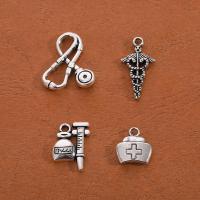 Zinc Alloy Jewelry Pendants, antique silver color plated, Unisex Approx 