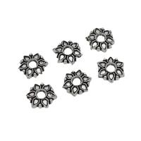 Zink Legierung Perlenkappen, Zinklegierung, Blume, antik silberfarben plattiert, DIY, 7.5mm, ca. 200PCs/Tasche, verkauft von Tasche