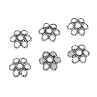 Zink Legierung Perlenkappen, Zinklegierung, Blume, antik silberfarben plattiert, DIY & hohl, 12mm, ca. 200PCs/Tasche, verkauft von Tasche