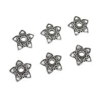 Zink Legierung Perlenkappen, Zinklegierung, Blume, antik silberfarben plattiert, DIY, 13.5mm, ca. 200PCs/Tasche, verkauft von Tasche