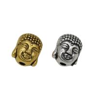 Zinklegierung Schmuckperlen, Buddha, plattiert, DIY, keine, 9x10mm, ca. 100PCs/Tasche, verkauft von Tasche