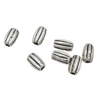 Zinklegierung Schmuckperlen, Eimer, antik silberfarben plattiert, DIY, 4x7mm, ca. 100PCs/Tasche, verkauft von Tasche