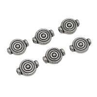 Zinklegierung Schmuckperlen, antik silberfarben plattiert, DIY, 7.5x10mm, ca. 100PCs/Tasche, verkauft von Tasche