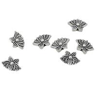 Zinklegierung Blumenperlen, antik silberfarben plattiert, DIY, 12x8mm, ca. 100PCs/Tasche, verkauft von Tasche