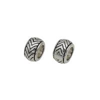 Zinc Alloy Large Hole Beads, barrel, antique silver color plated, DIY Approx 