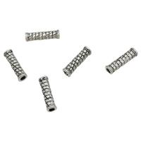 Zinc Alloy Tube Beads, Column, antique silver color plated, DIY Approx 