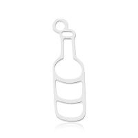 Hueco de acero inoxidable colgante, acero inoxidable 304, Botella, Chapado galvánico, unisexo, más colores para la opción, 6x19mm, aproximado 10PCs/Bolsa, Vendido por Bolsa