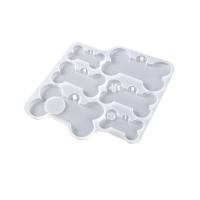 DIY Epoxy Mold Set, Silicone, Dog Bone, white 