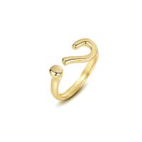 Anillo de Plata Ley, Plata de ley 925, chapado en color dorado, Ajustable & para mujer, 19.5mm, Vendido por KG