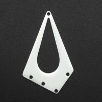 Stainless Steel Charm Connector, 304 Stainless Steel, Rhombus, Galvanic plating, DIY & 1/4 loop & hollow Approx 