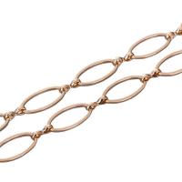 Brass Oval Chain, plated, DIY 