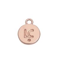 Zinc Alloy Message Pendants, Flat Round, plated, Unisex 10mm, Approx 