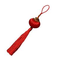 Gland en nylon , Fils de polyester mercerisés, avec plastique, lanterne, rouge, 270mm, Vendu par PC