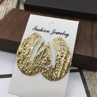 Pendientes de Perno de Aleación de Zinc, chapado en color dorado, para mujer, 50-60mm, Vendido por Par