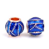 Enamel Zinc Alloy European Beads, Lantern, rose gold color plated, DIY Approx 