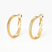 Stainless Steel Hoop Earring, 304 Stainless Steel, Vacuum Ion Plating, for woman 