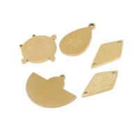 Edelstahl Anhänger, 304 Edelstahl, poliert, DIY & verschiedene Stile für Wahl, goldfarben, 5PCs/Tasche, verkauft von Tasche