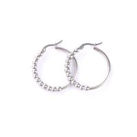 Stainless Steel Hoop Earring, 304 Stainless Steel, fashion jewelry & for woman, original color 