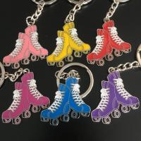 Zinc Alloy Key Clasp, epoxy gel, random style & mixed, Random Color 