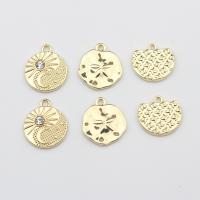 Zinc Alloy Jewelry Pendants, gold color plated, DIY Approx 