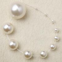 ABS Plastic Beads, ABS Plastic Pearl, Round, DIY white 