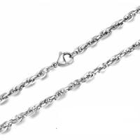 Titanium Steel Chain Necklace, polished & DIY & Unisex original color 