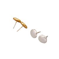 Brass Stud Earring, Round, plated, fashion jewelry & for woman 11mm 