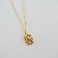 Collier de bijoux de titane, Acier titane, avec 1.97 chaînes de rallonge, rectangle, Plaqué or 18K, pour femme, doré .75 pouce, Vendu par PC