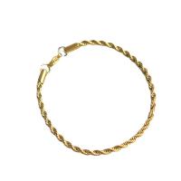 Titan Edelstahl Armband / Armreif, Titanstahl, goldfarben plattiert, unisex, goldfarben, Länge:7.1 ZollInch, verkauft von PC