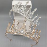 Bridal Tiaras, Zinc Alloy, plated, fashion jewelry & for woman & with rhinestone 