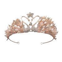 Bridal Tiaras, Zinc Alloy, plated, fashion jewelry & for woman & with rhinestone 